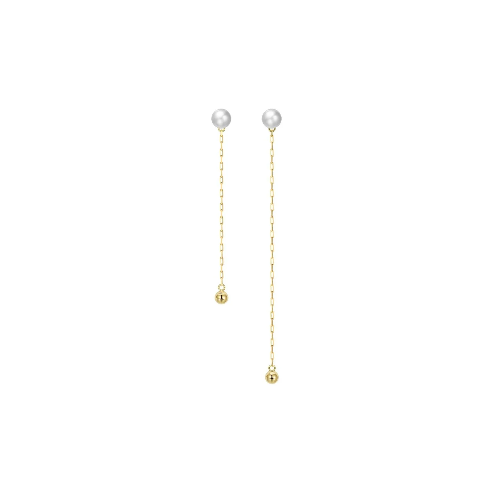 ZHENZHUAOMI Freshwater Pearl Drop Earrings Women's