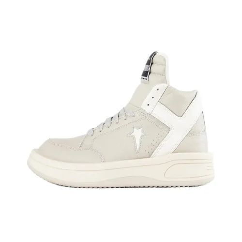 Rick Owens DRKSHDW Повседневная обувь Высокие кеды Бежевые Унисекс