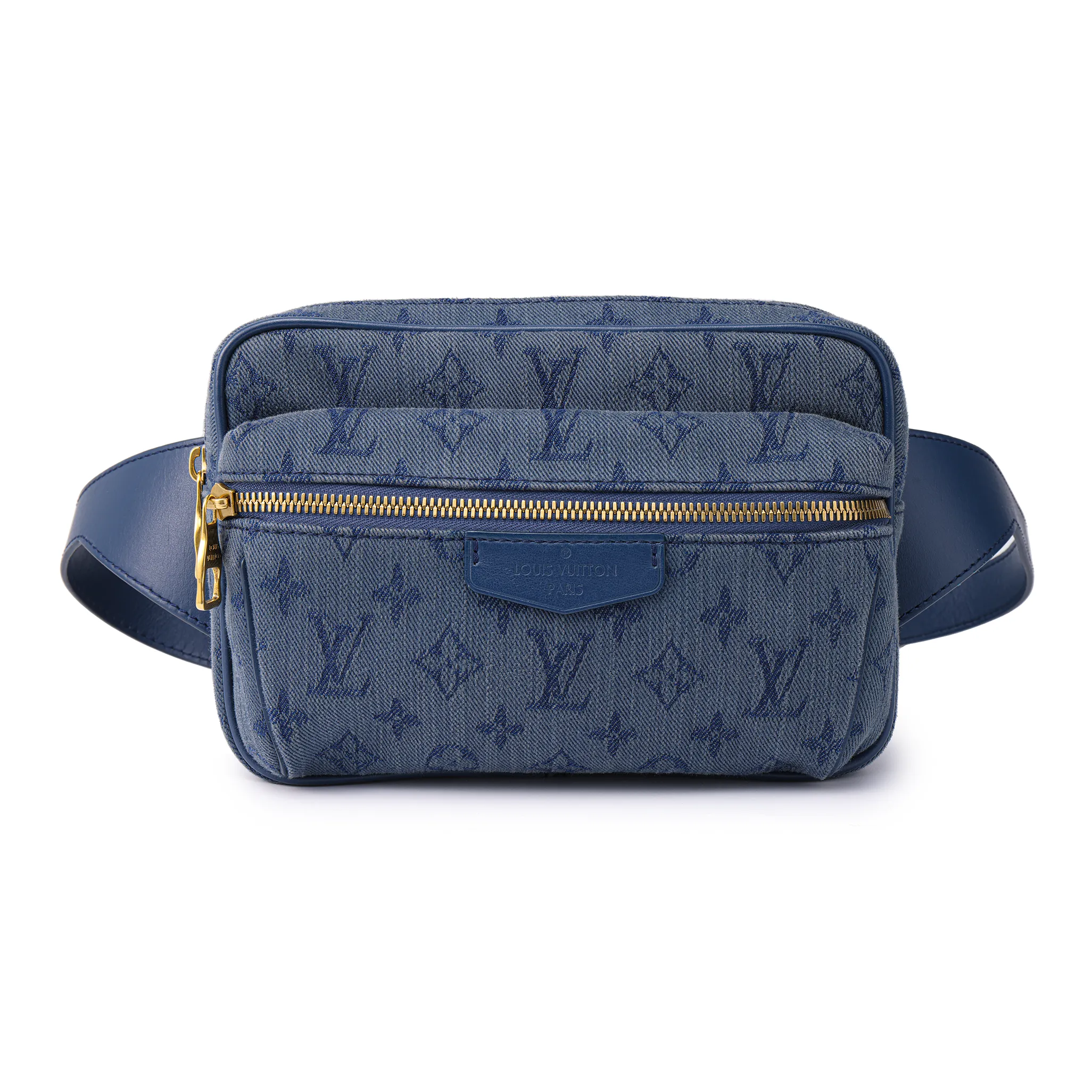 LOUIS VUITTON Outdoor Bumbag Monogram Denim Navy