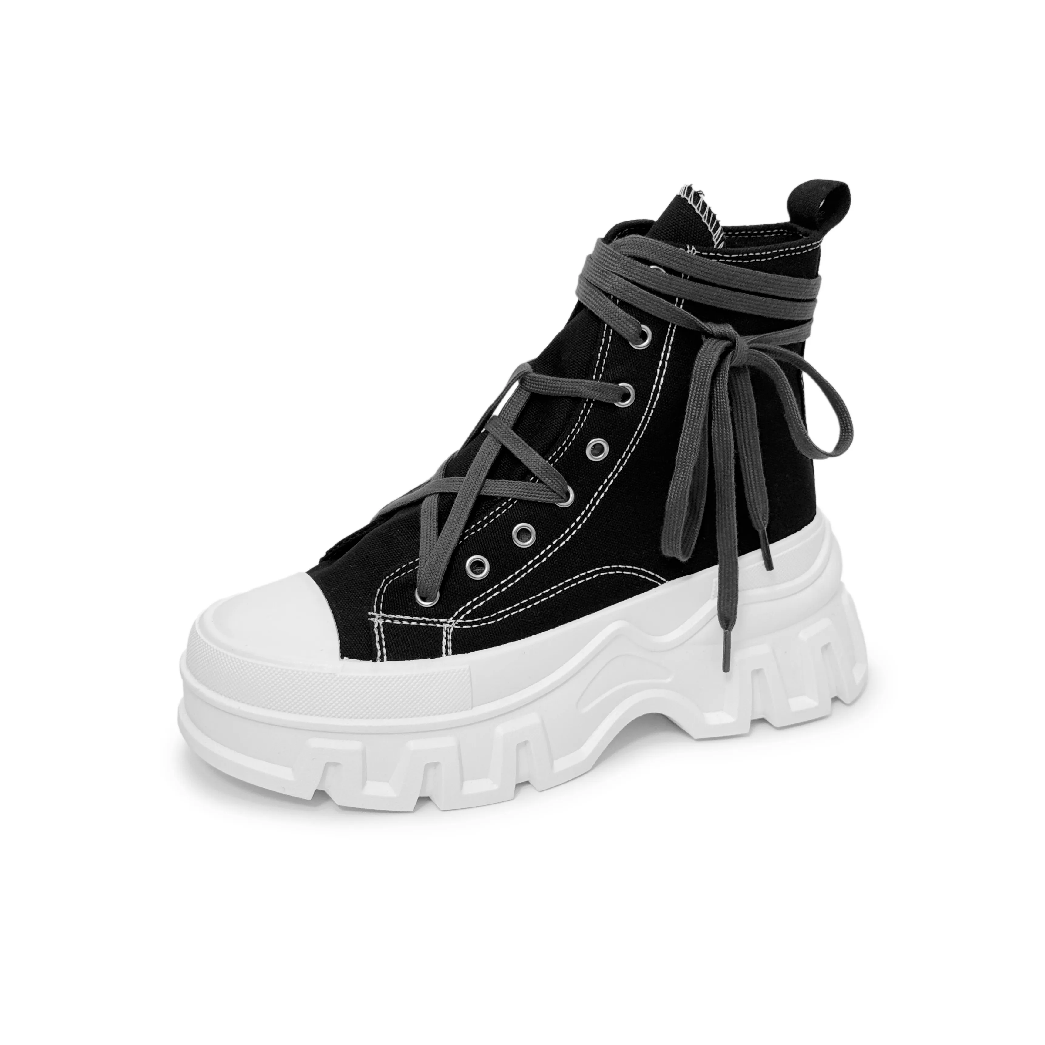 SLNU 3 Противоскользящие и Износостойкие визуально увеличивают рост Высокие Кеды Унисекс Черный Белый