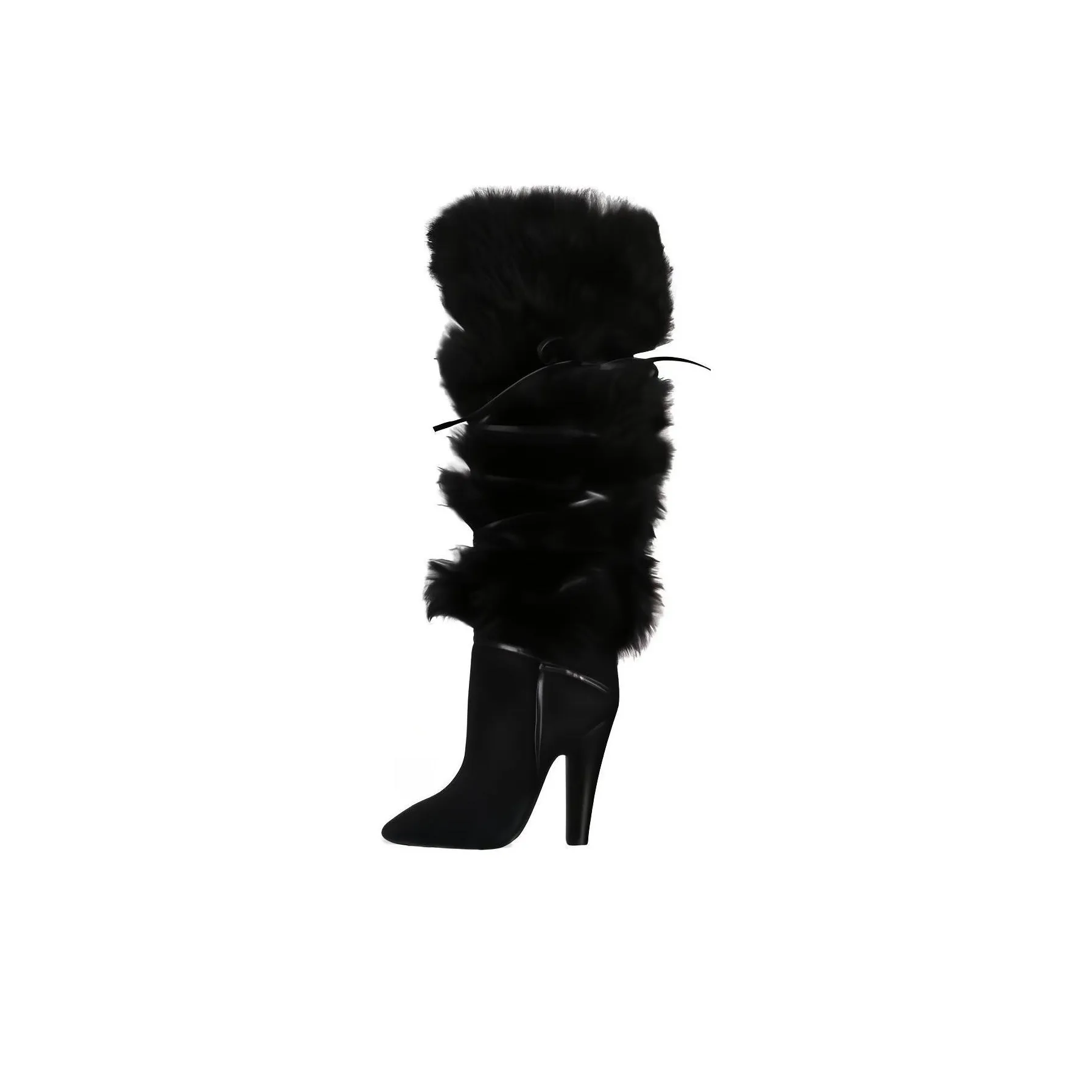 SAINT LAURENT Knee high Boots Women's Black