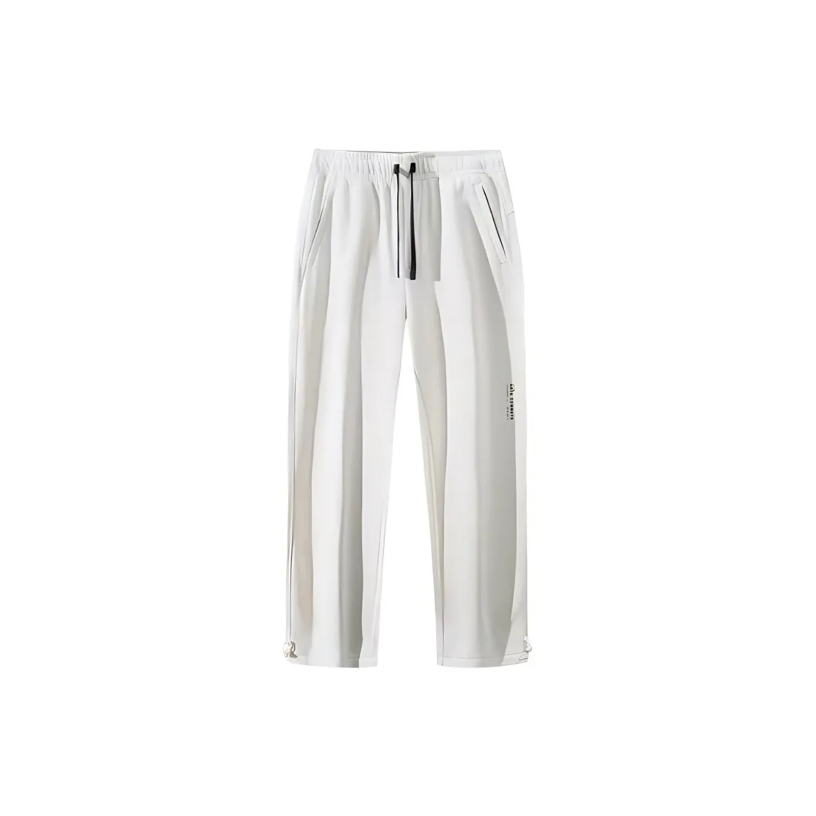 Anta Variety Training Collection Knitted Sweatpants Men's Fish Belly White