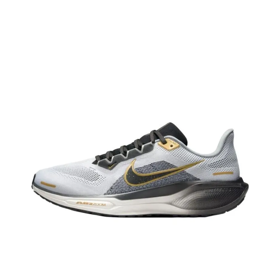 Nike Pegasus 41 Cushioning, Breathable, Slip Resistant Low Top Casual Training City Commute Running Shoes Men's Gray