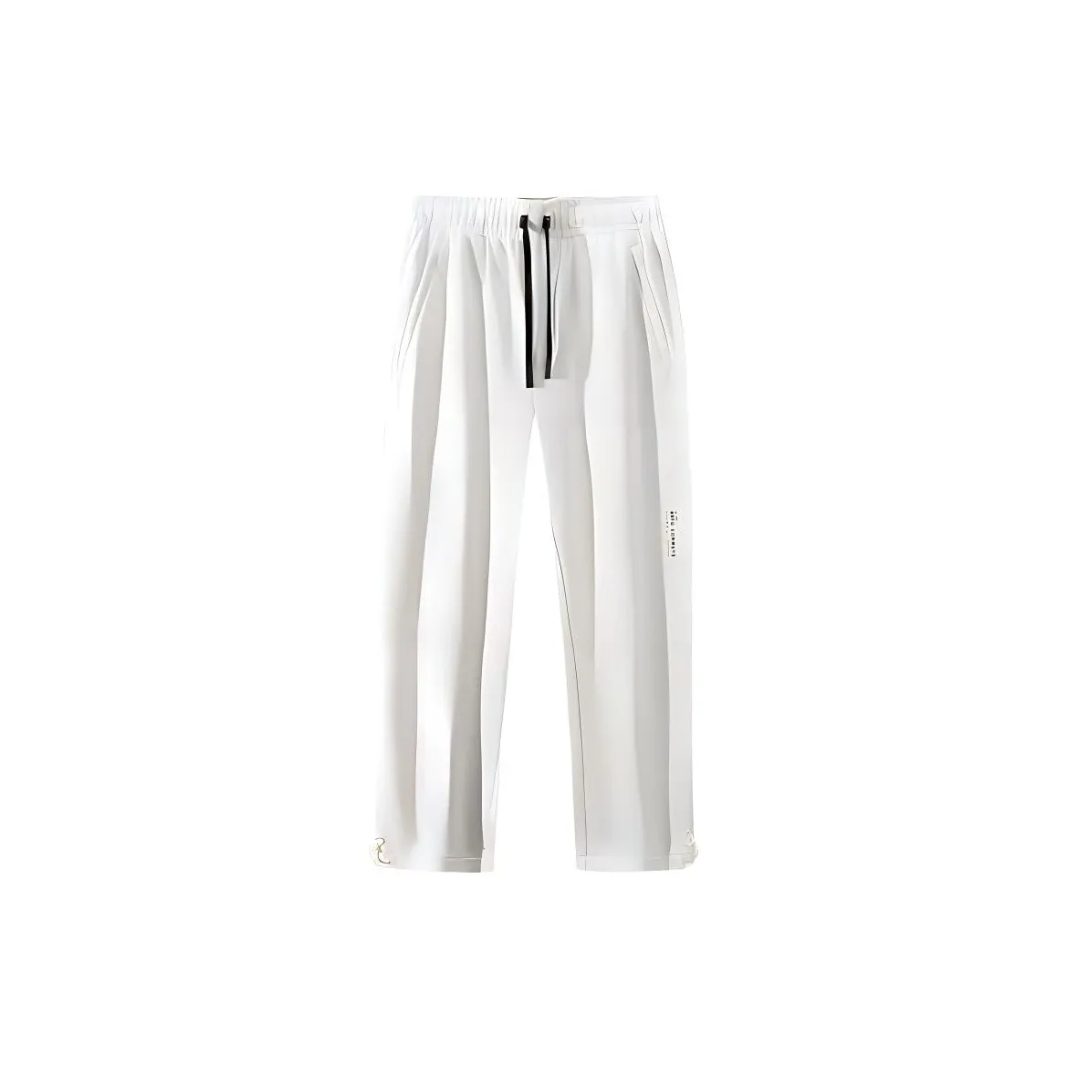 Anta Variety Training Collection Knitted Sweatpants Men's Fish Belly White