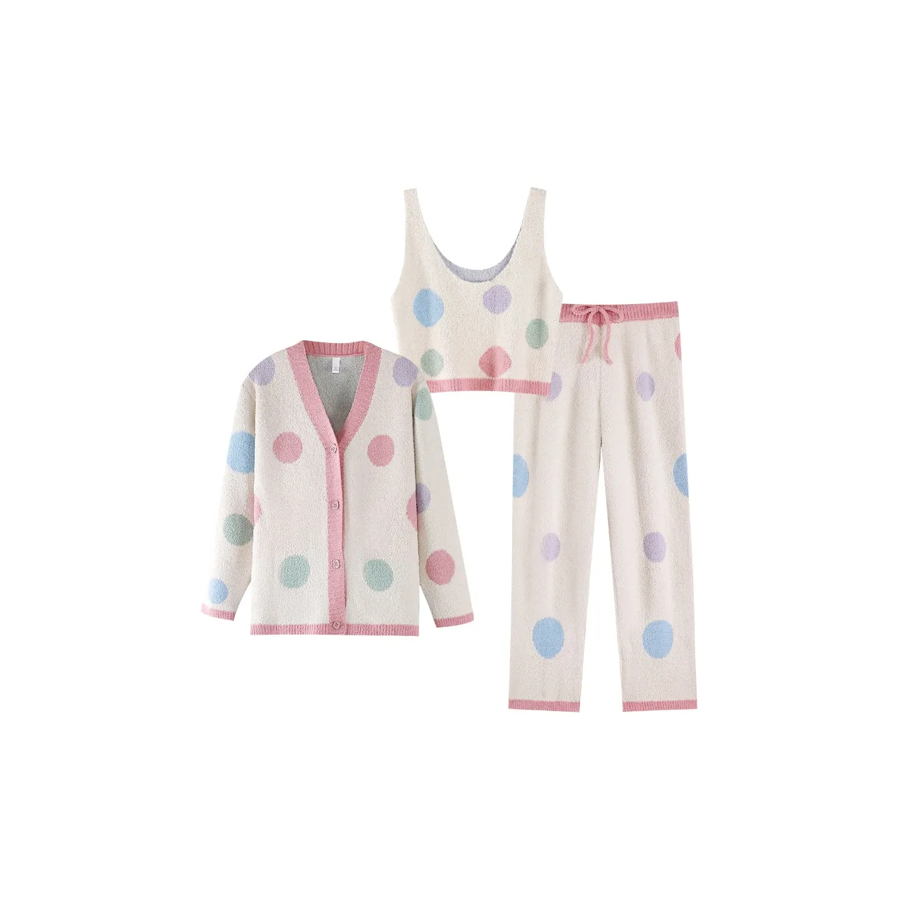 ZumashL Luxury Designer Series Пижамный комплект Женские Многоцветные Пузырьки