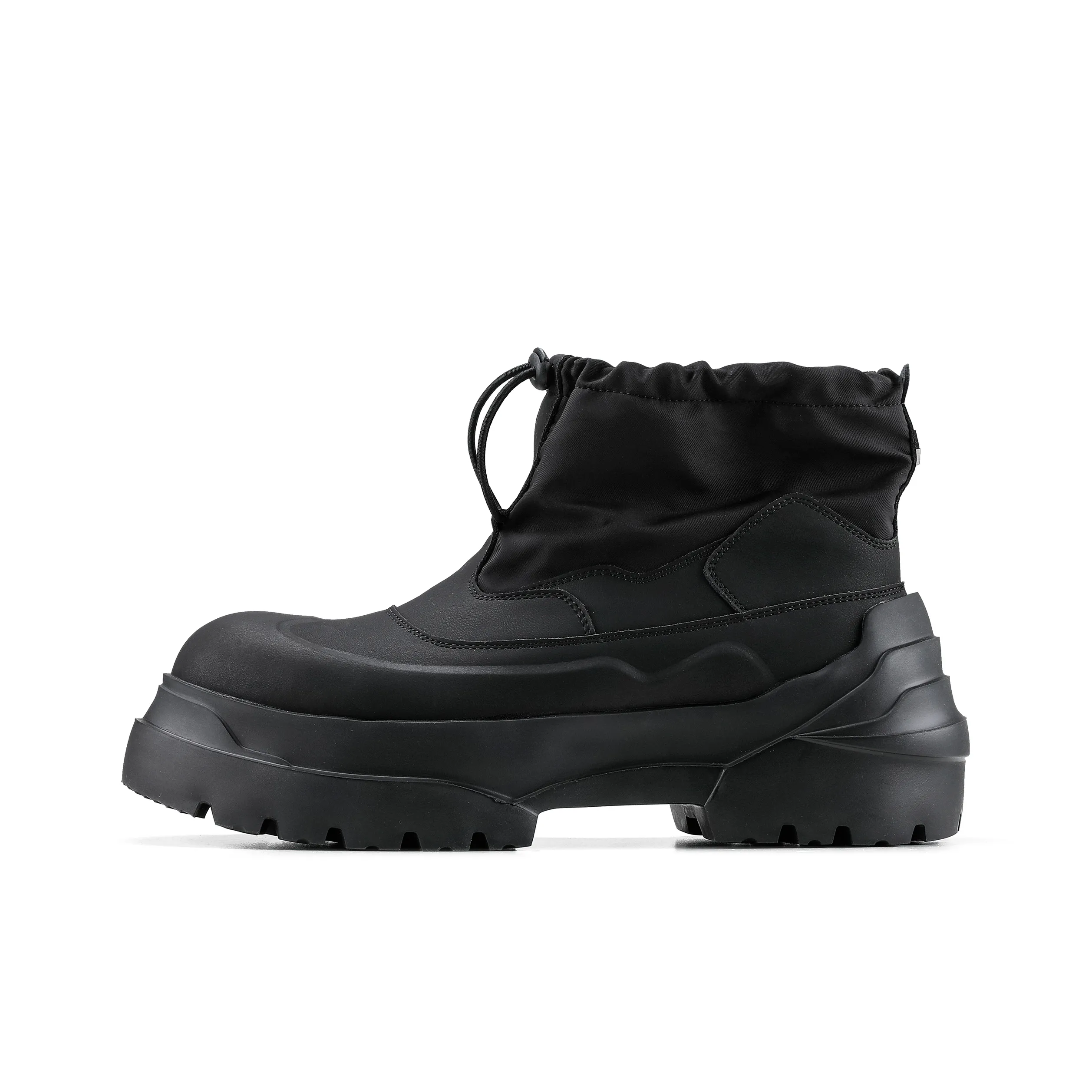 HANQIAORIJI Heavy industry series Термический Slip-resistant Увеличение высоты Короткие Снежные ботинки Унисекс Черный