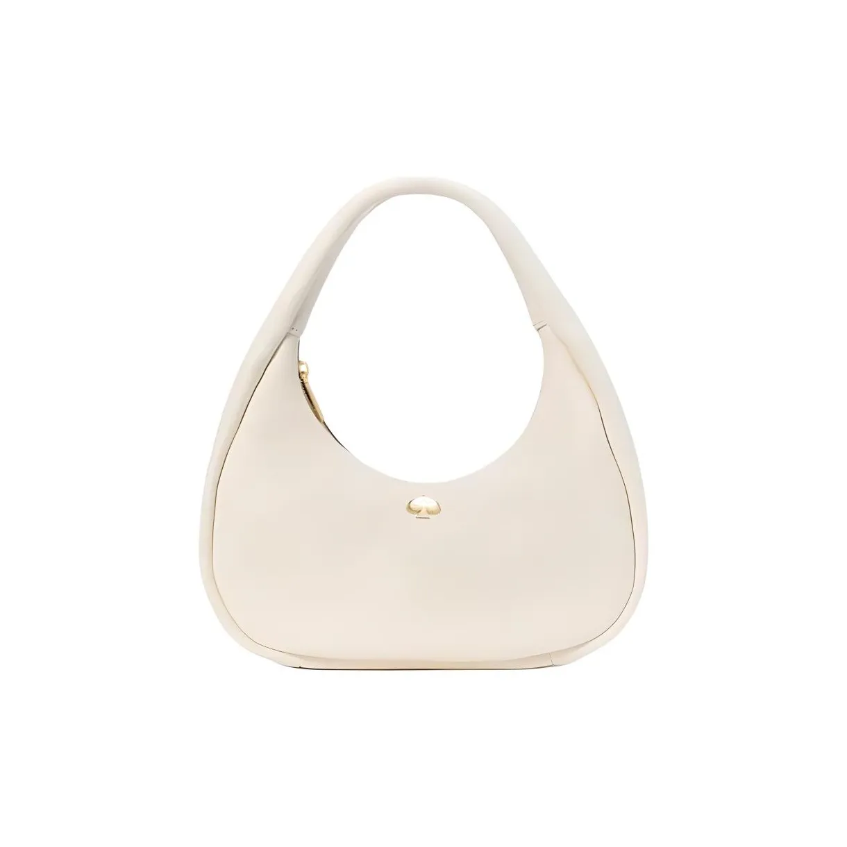 Kate Spade Litchi Grain Leather Handbag, Shoulder Bag Large Size Women
s Crumbly Pastry White