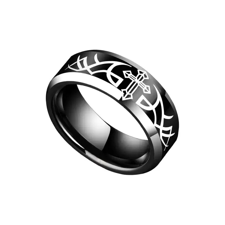 Saya Тунгстен Сплав Кольца Унисекс