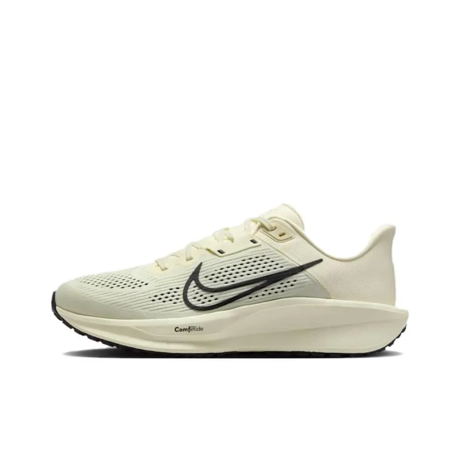 Nike Quest 6 Амортизация и Дышащий Низкий Топ Повседневные Беговые Кроссовки Мужские Бежево-Черные