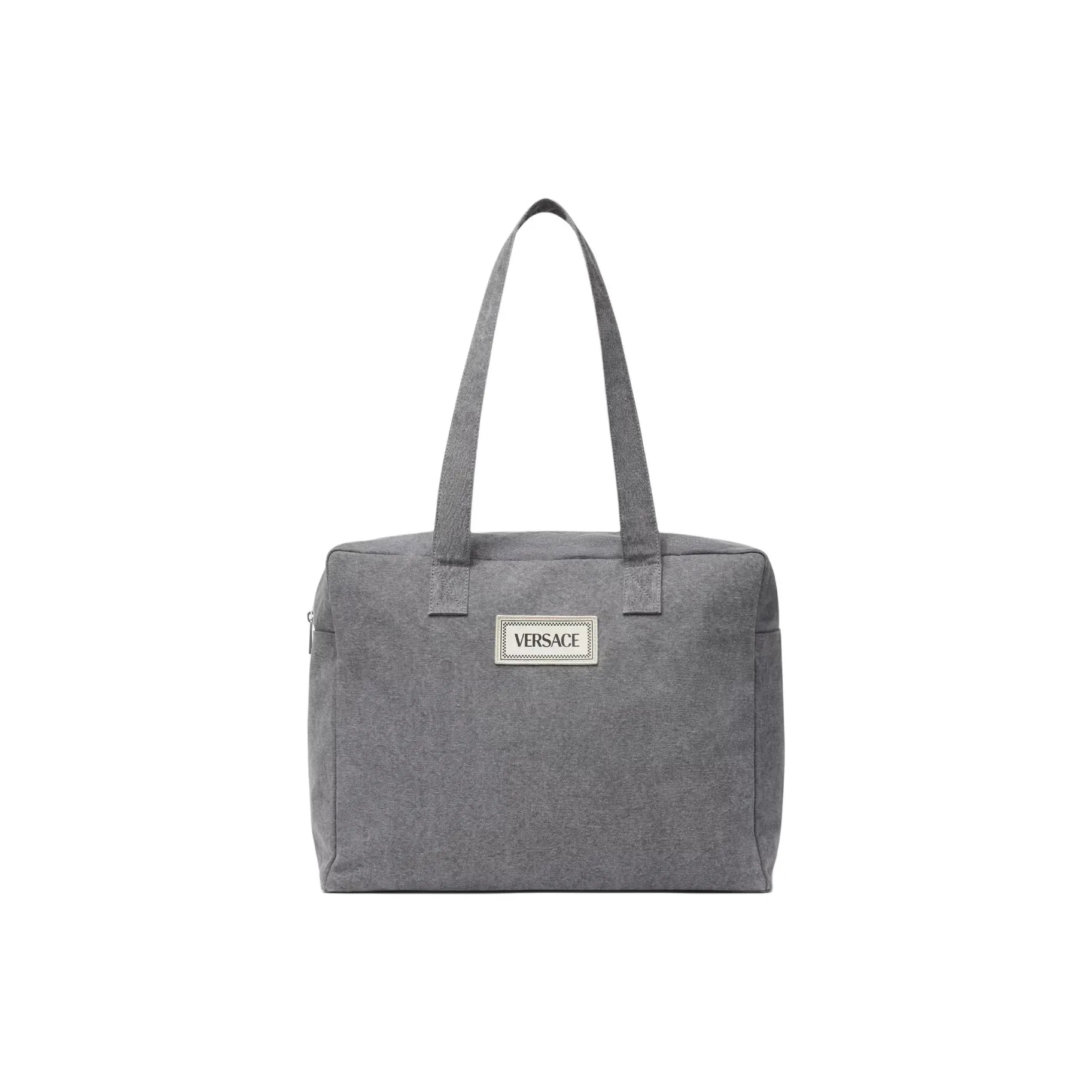 FANSIZHE 90S VINTAGE Cotton Tote Bag Shopping Bag Shoulder Bags Women's Gray