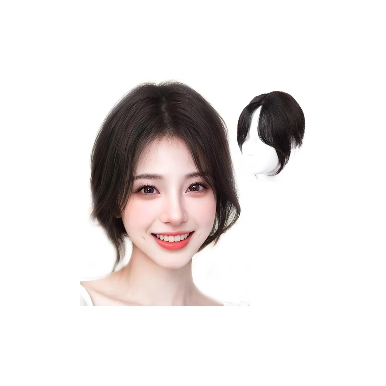 YUNQING Черный лебедь CENTER Часть Парики 25 см