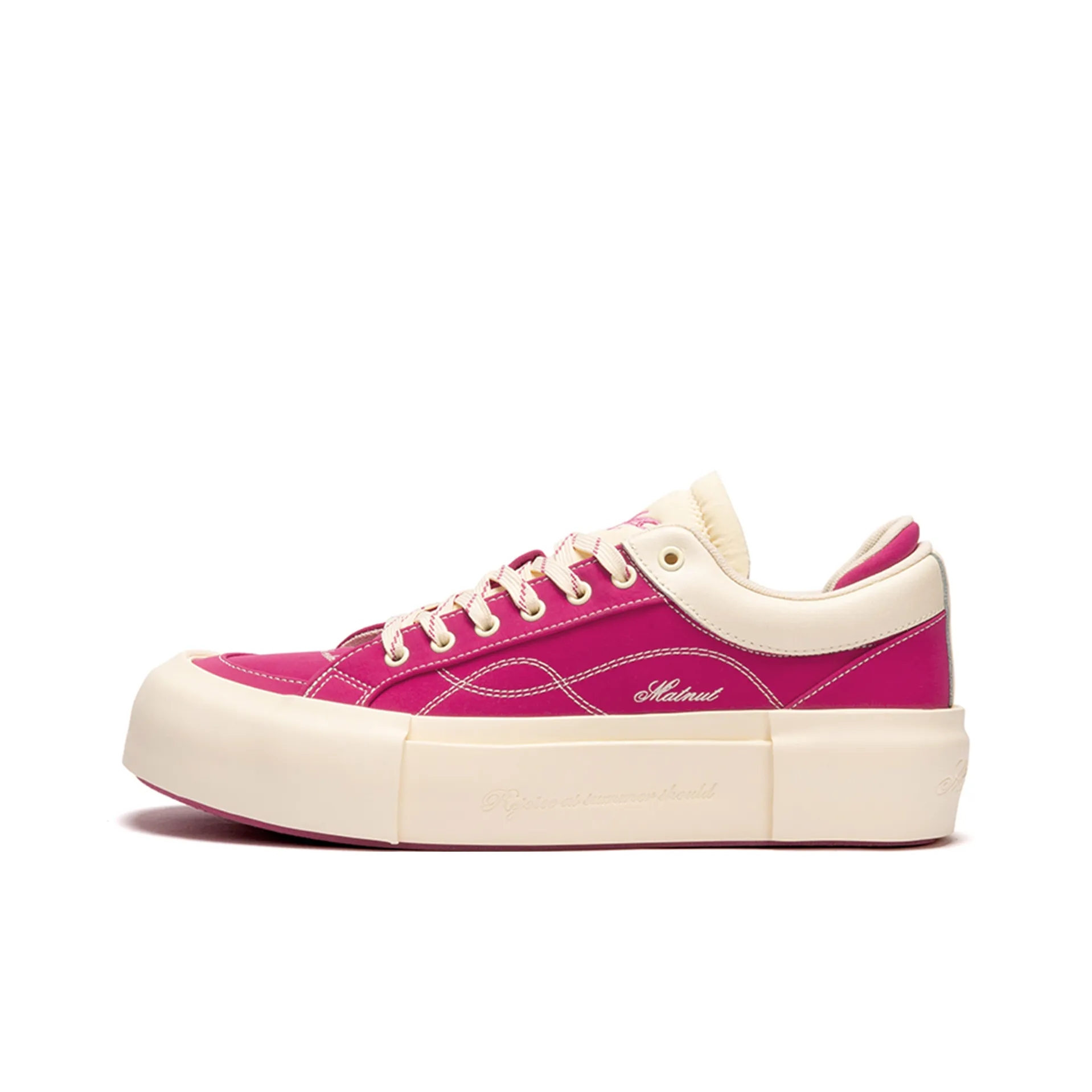 MATNUT Розовый Красный Платформа Увеличение Высоты Скейтборд Кроссовки