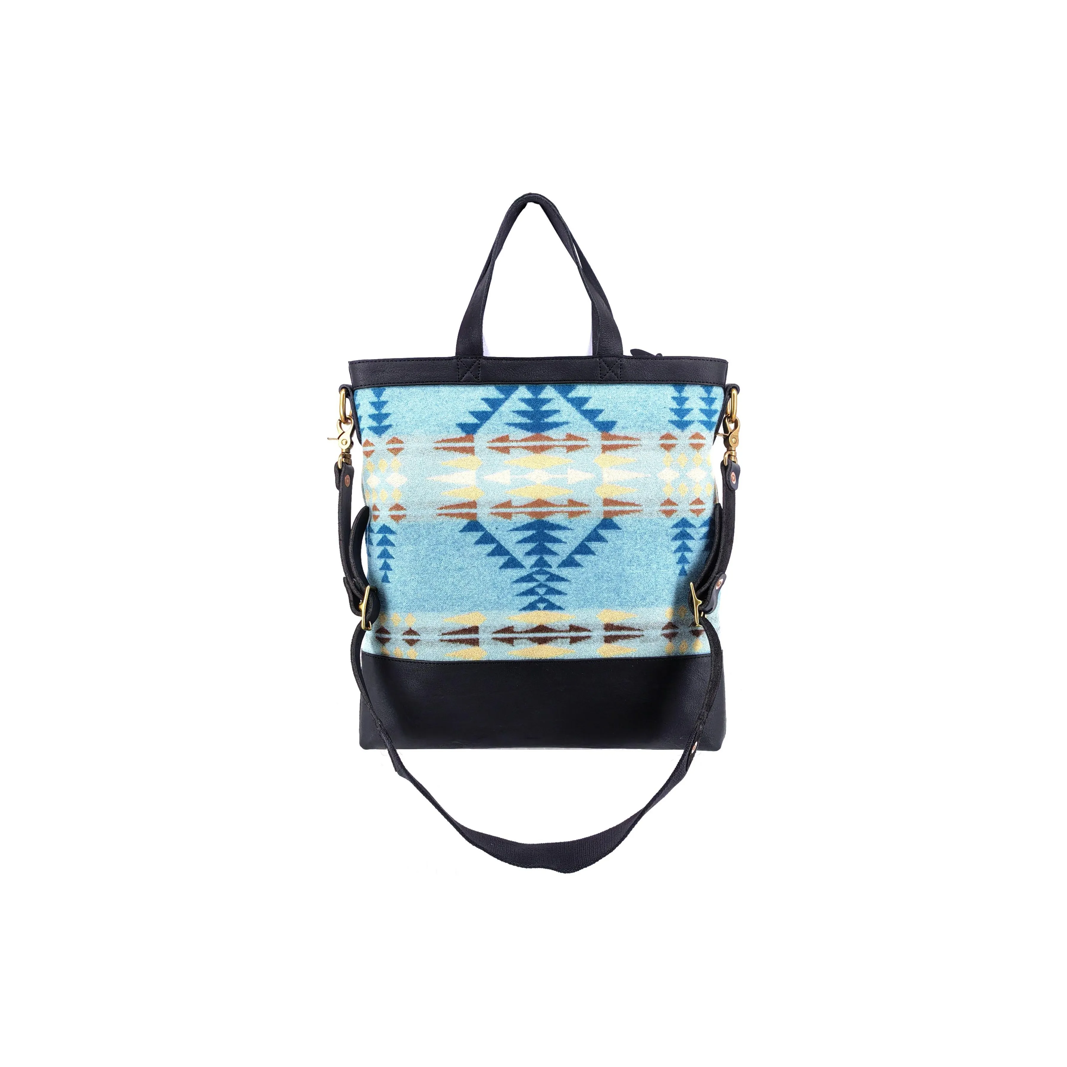 Alternative Country Индийская коровья кожа Тоут Сумка на одно плечо Стандартная Унисекс Синяя и Многоцветная