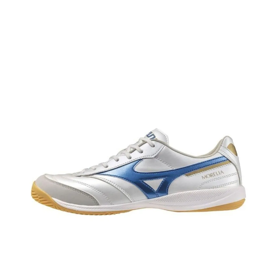 Mizuno Morelia Sala Pro In 'White Laser Blue Gold'