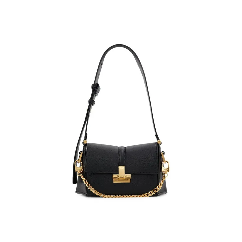 ALDO Artificial Leather Shoulder Bag Medium Size Women's Black