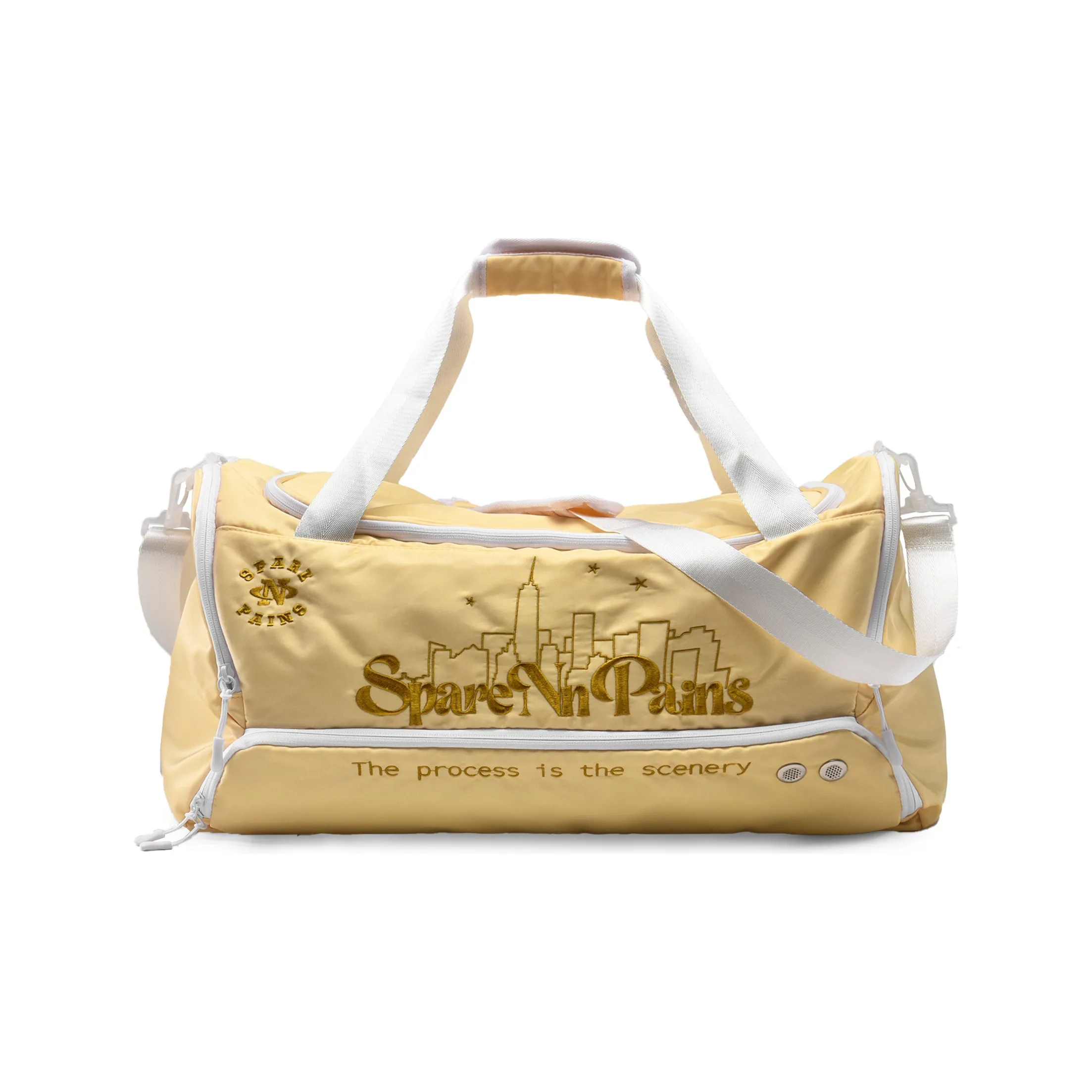 Spare No Pains. Полиэстер Баскетбольная Сумка Сумка через плечо Спортивная Сумка Унисекс Желтая