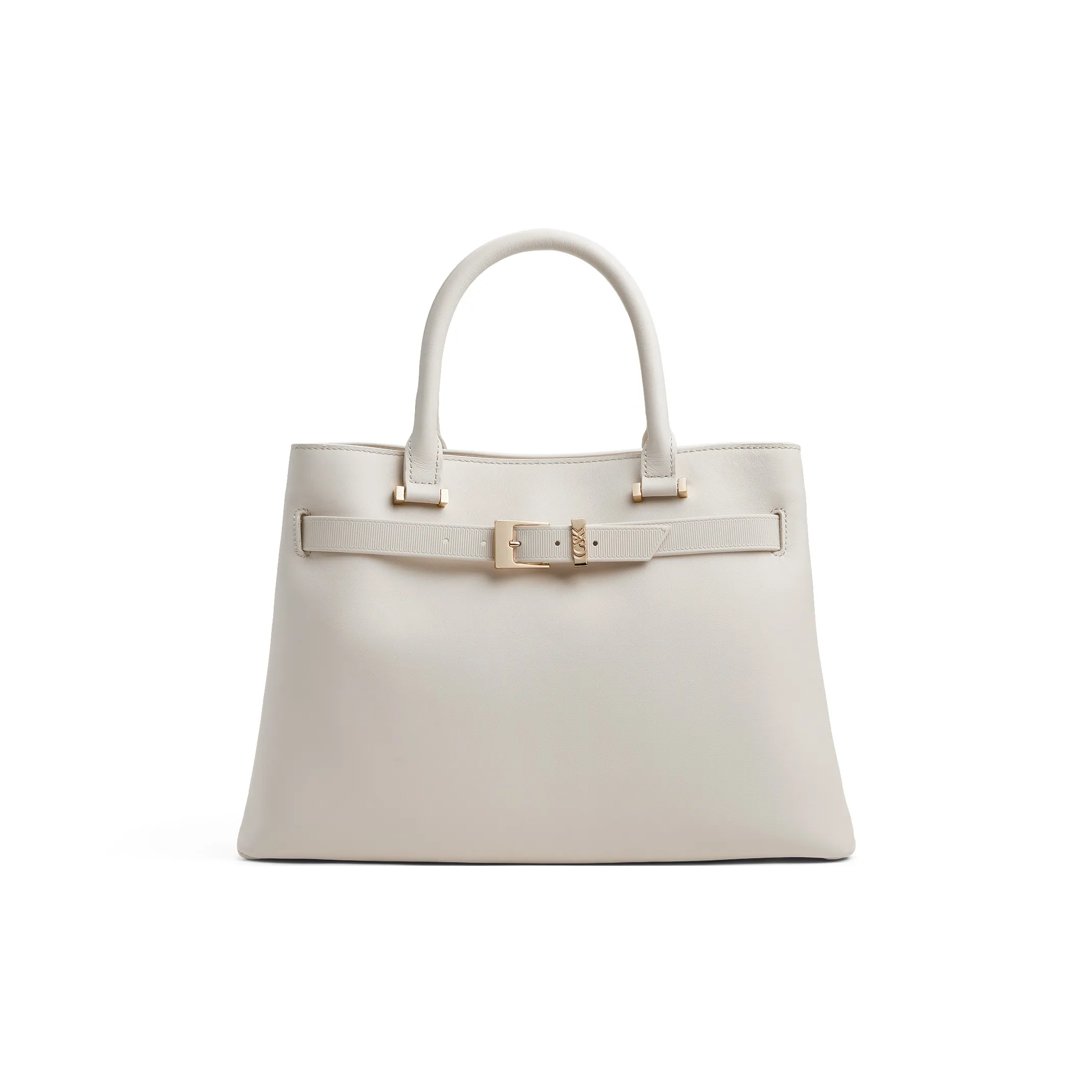 CHARLES&KEITH Cow Leather Handbag Tubas Women's Pink White/Dark Brown