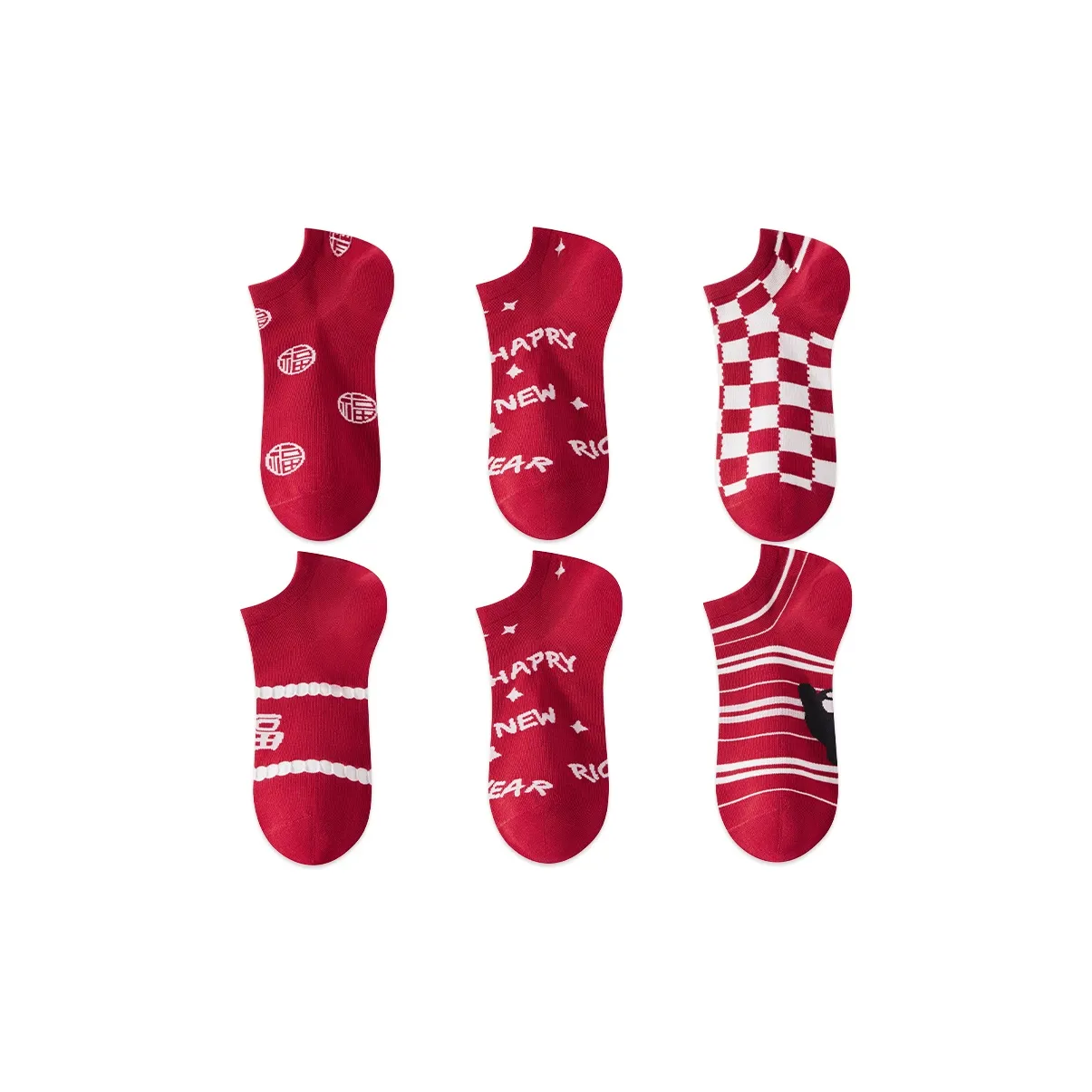 MADALLO No Show Носки Женские Combo Set Red