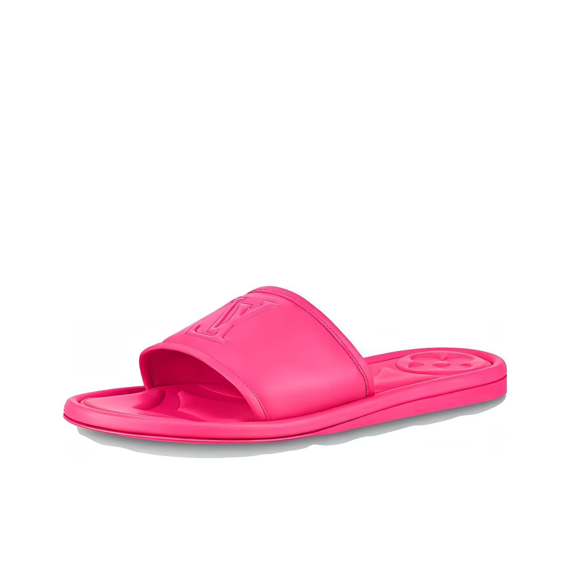 LOUIS VUITTON Magnetic Slide Slippers Women's Fuchsia