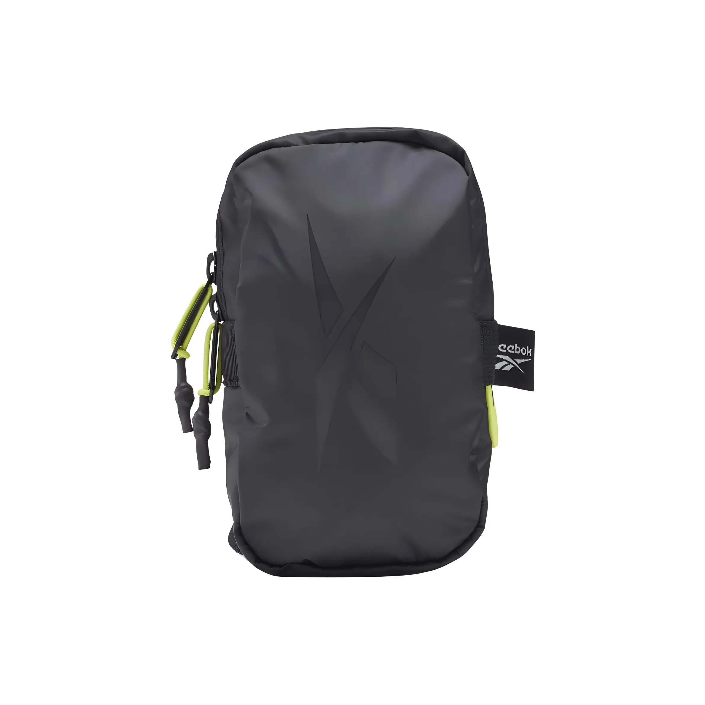 Reebok Recycled Material, Polyester One Shoulder Handbag, Crossbody Bag Regular Unisex Black