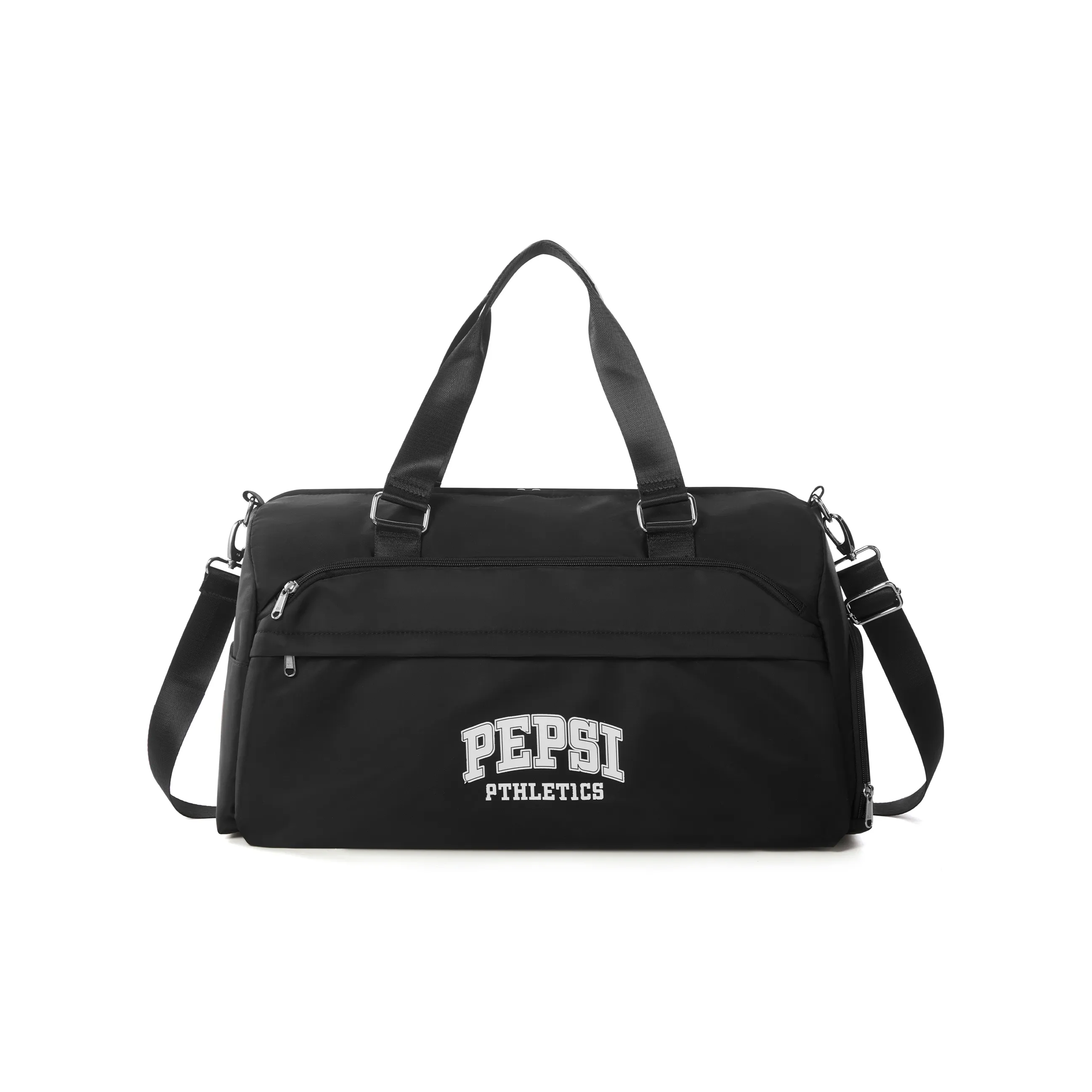 Pepsi Fabric Travel Bag Backpack Shoulder Bag Crossbody Bag Gym Bag Large Size Unisex Black/White