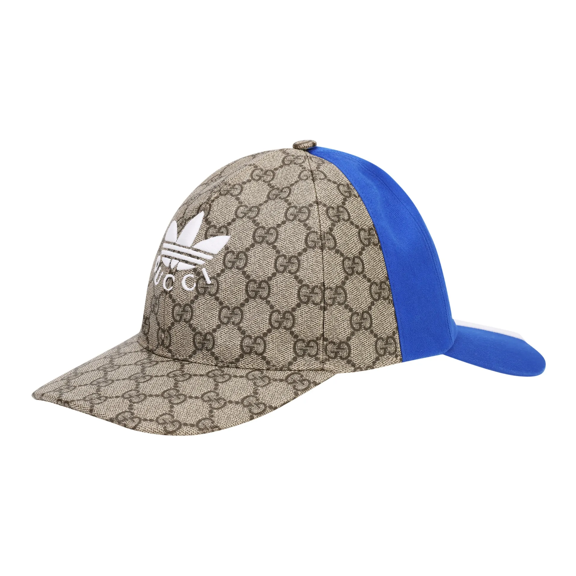 GUCCI Adidas X Gucci Co branded Series Cotton Baseball Caps Men
s Blue