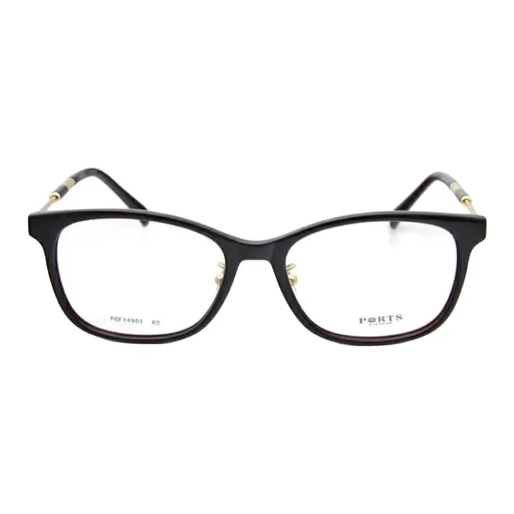 PORTS Пластина And Металл Квадрат Оправы для очков Женские Темно-красный