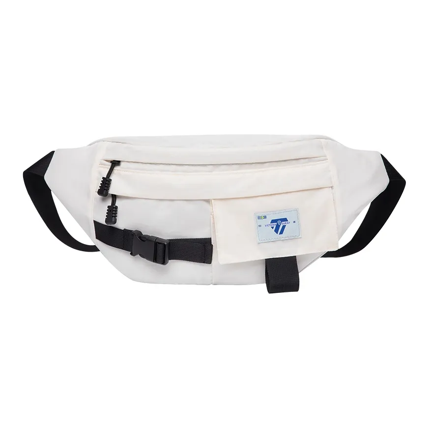 Victorian Traveler Polyester Fanny Pack, Crossbody Bag Unisex Ecru