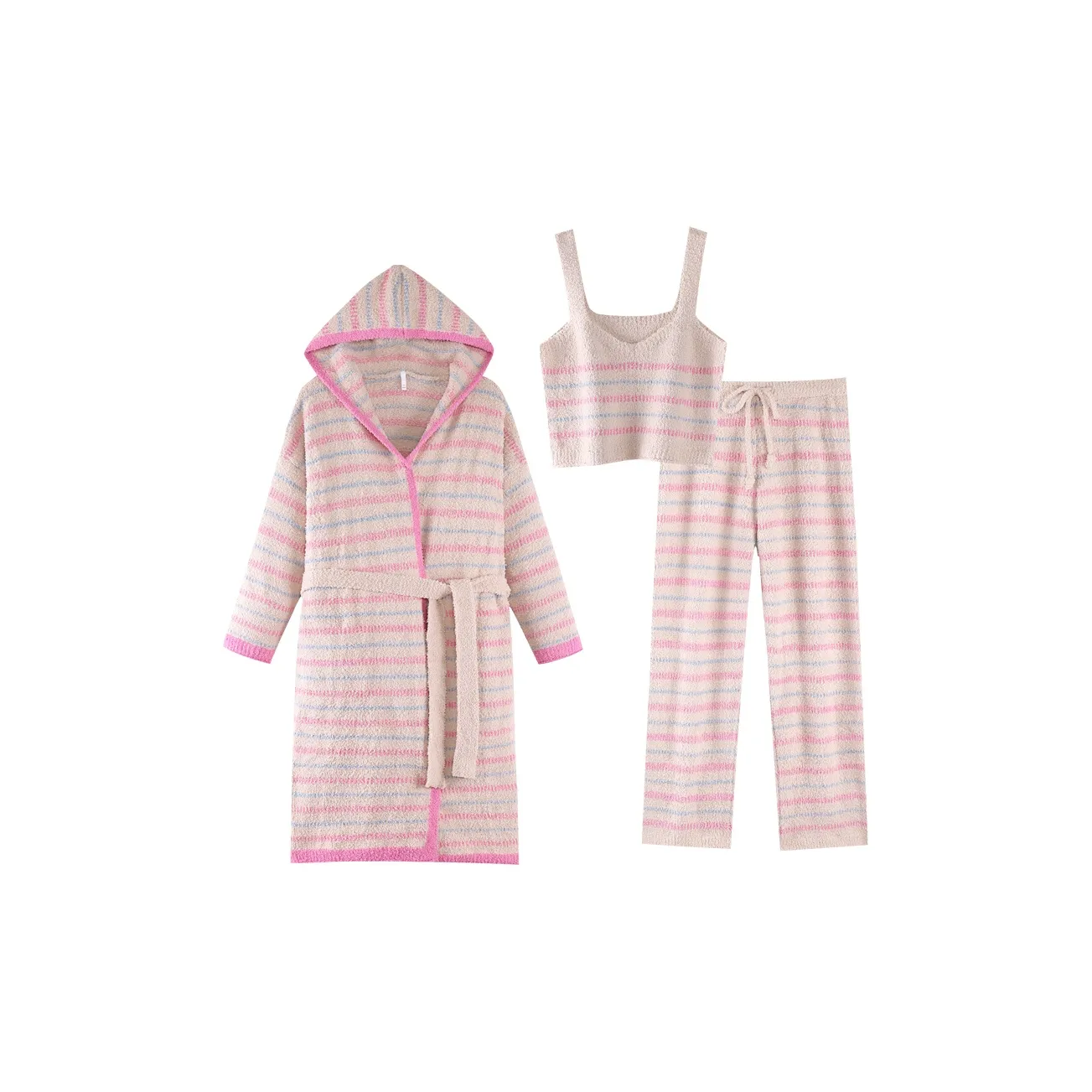 ZumashL Luxury Designer Series Pajama Set Women's Maple Syrup Powder Oat