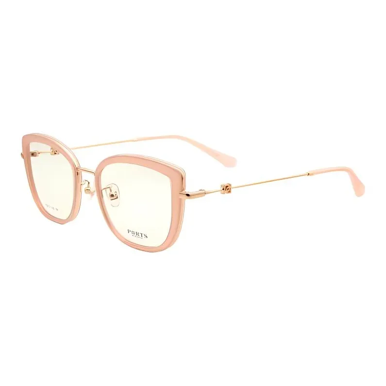 PORTS Пластина And Металл Кошачий глаз Оправы для очков Женские Розовый