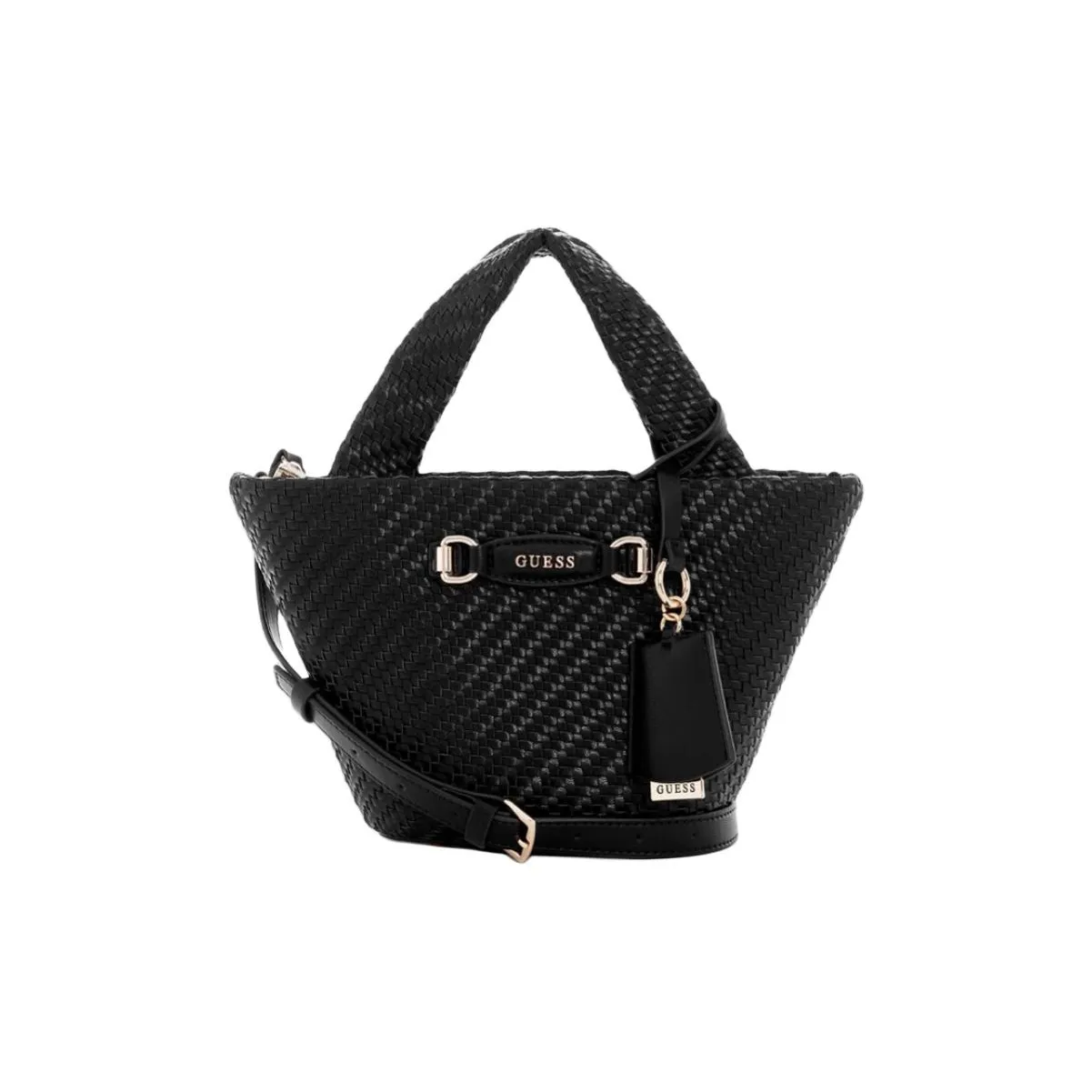 GUESS Artificial Leather One Shoulder Bag Medium Women's Black GUESS Искусственная кожа Одно плечо Сумка Средний Женский Черный