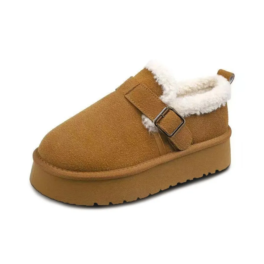 Medd Утепленная обувь Теплоизоляционный Увеличение высоты Сноубутсы Женские