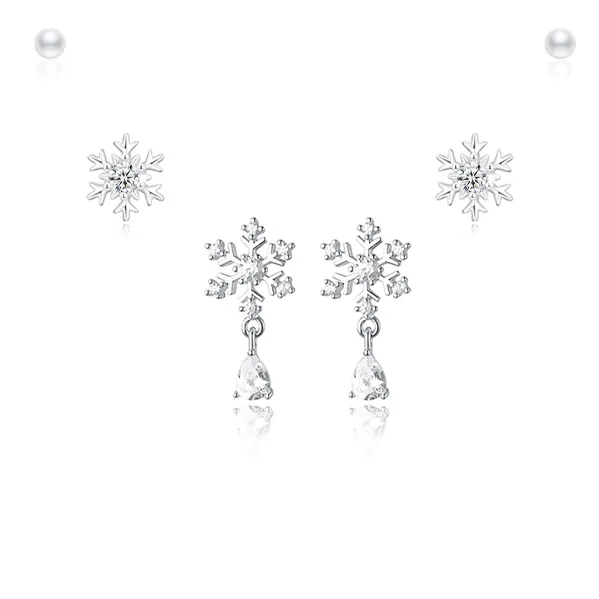 JOYDINNY Серебро S925 Серьги-гвоздики Женские