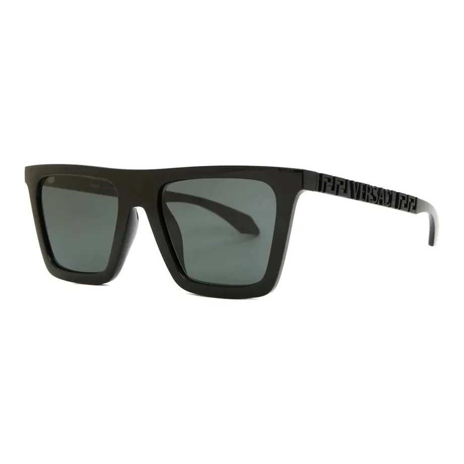 VERSACE Nylon Square Солнцезащитные очки Мужские Черные