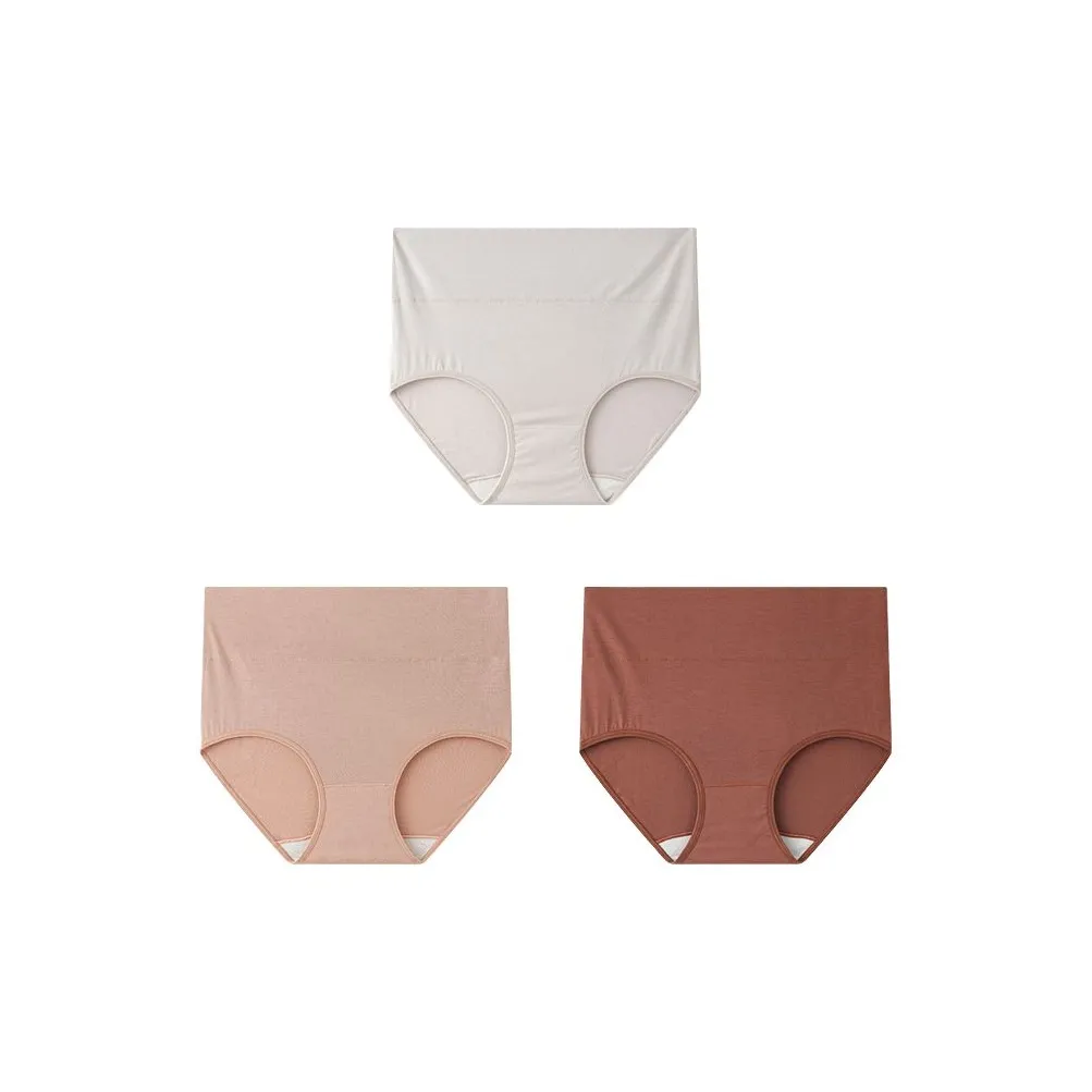 YOUNGYELL 100% Cotton Antibacterial Crotch Underpants Women's 3 Pack