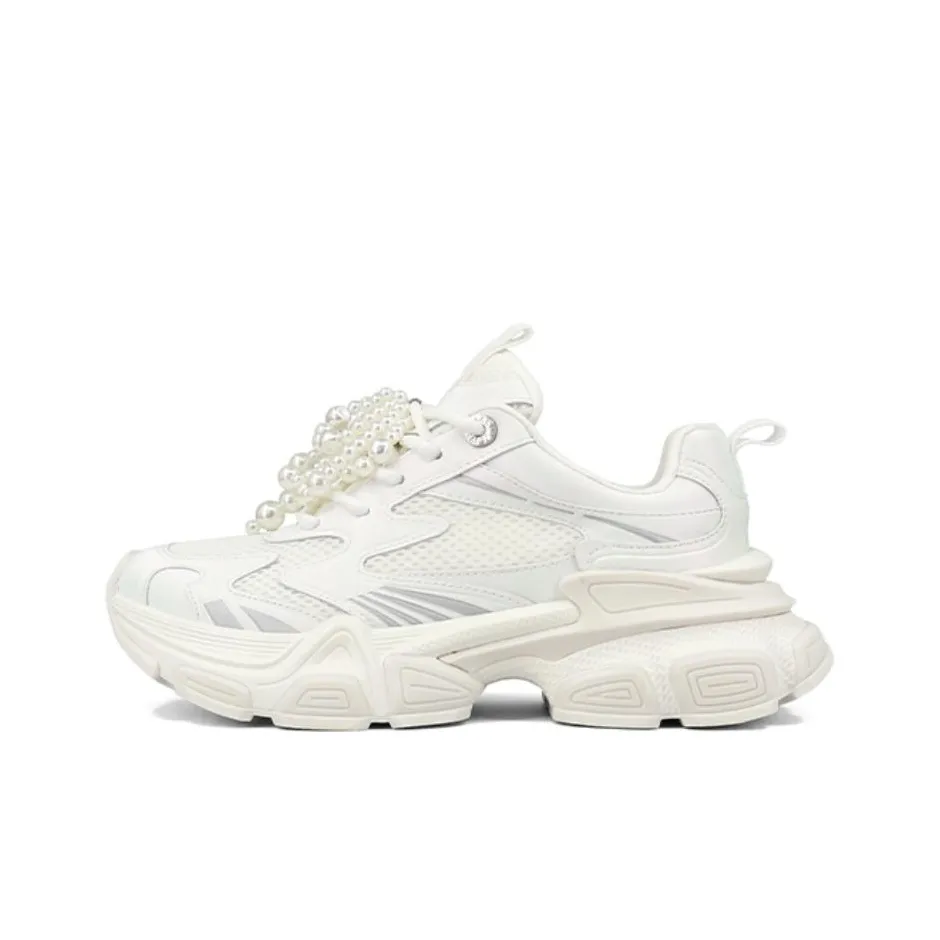ZSBELLA Slip Resistant, Abrasion Resistant, Breathable Low Top Chunky Sneakers Women's