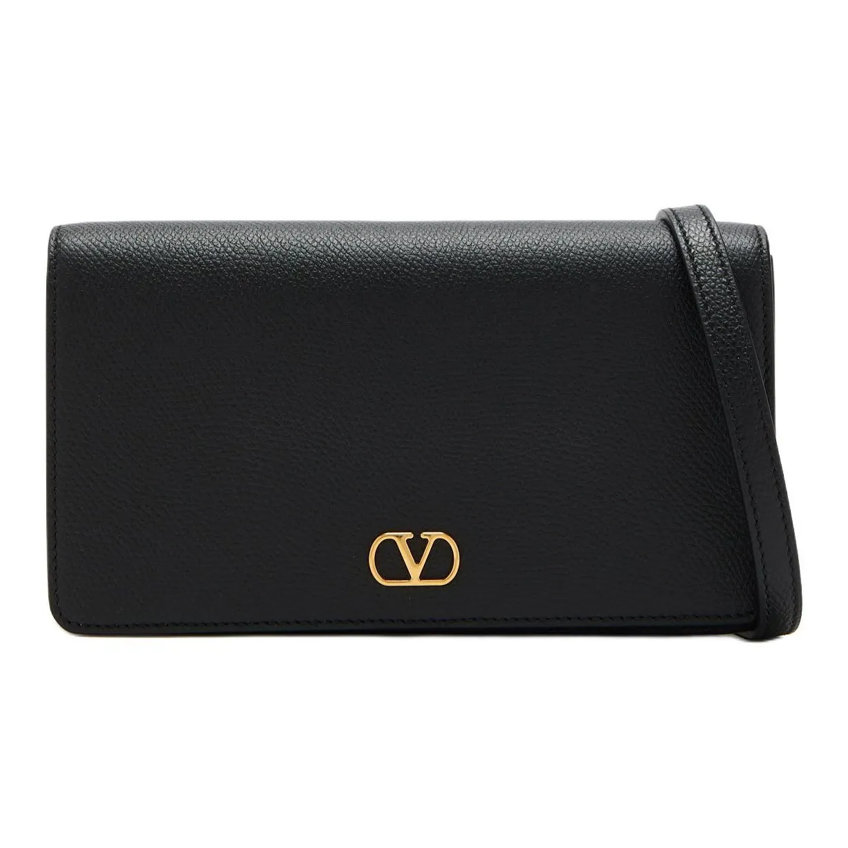 Valentino VLogo Signature Calfskin Shoulder Bag Mini Women's Black