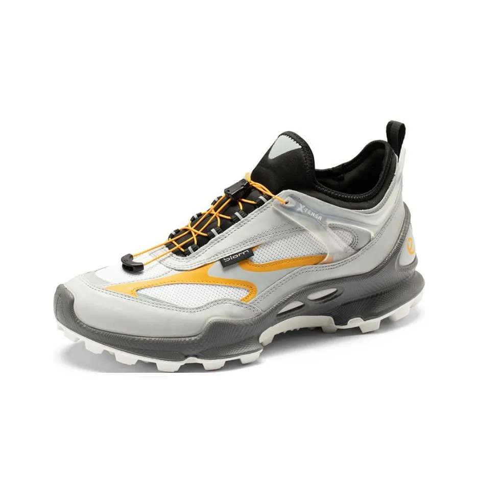Ecco Biom C Trail Waterproof And Breathable Low-Top Trail Running Running Shoes Men's White Gray