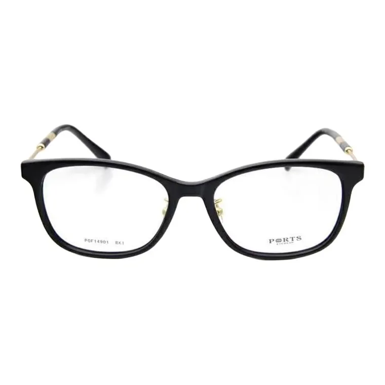 PORTS Пластиковая оправа Металл Квадратные Оправы для очков Женские Черный Золотой