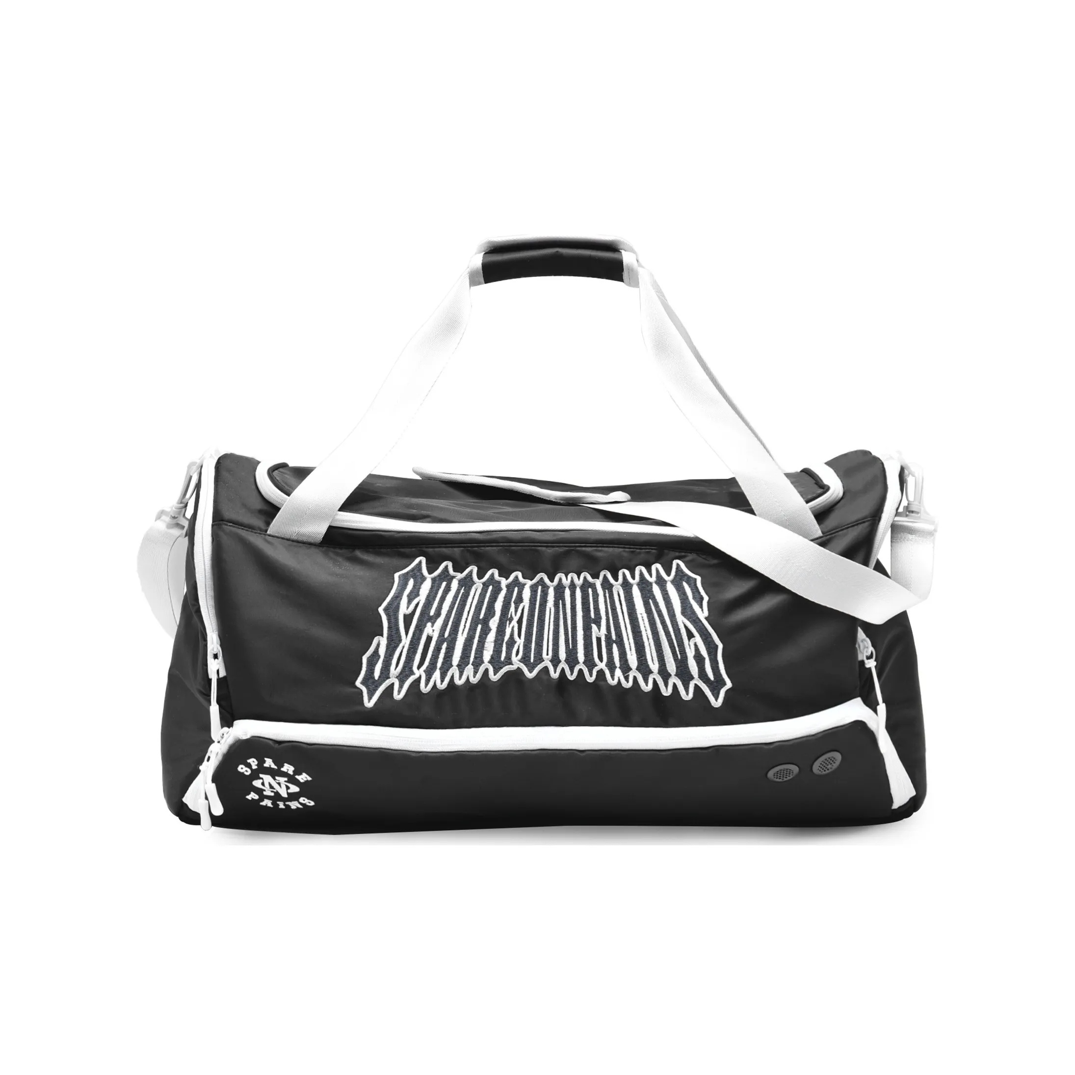 Spare No Pains. Полиэстер Баскетбольная Сумка Сумка через плечо Спортивная Сумка Большая Унисекс Черная