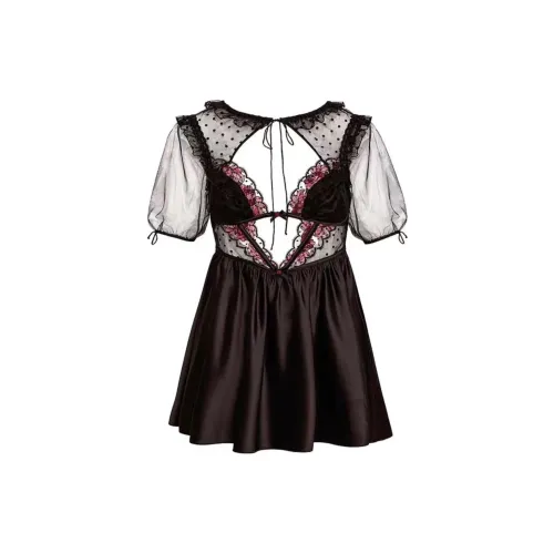 Victoria's Secret Черные Женские Ночные сорочки