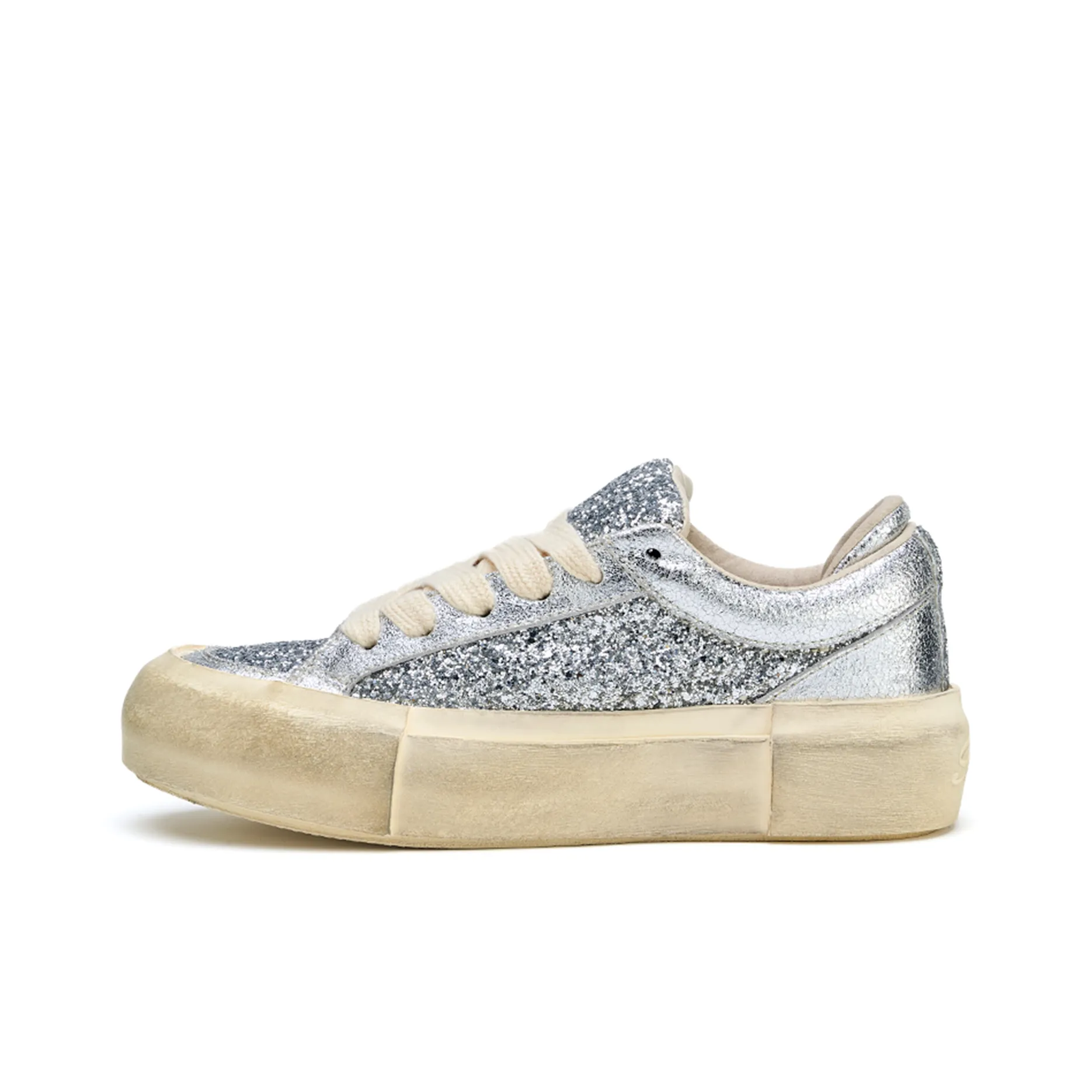 MATNUT BLING Сверкающий страз Платформа Рекомендуемый рост Увеличение Унисекс Серебряный