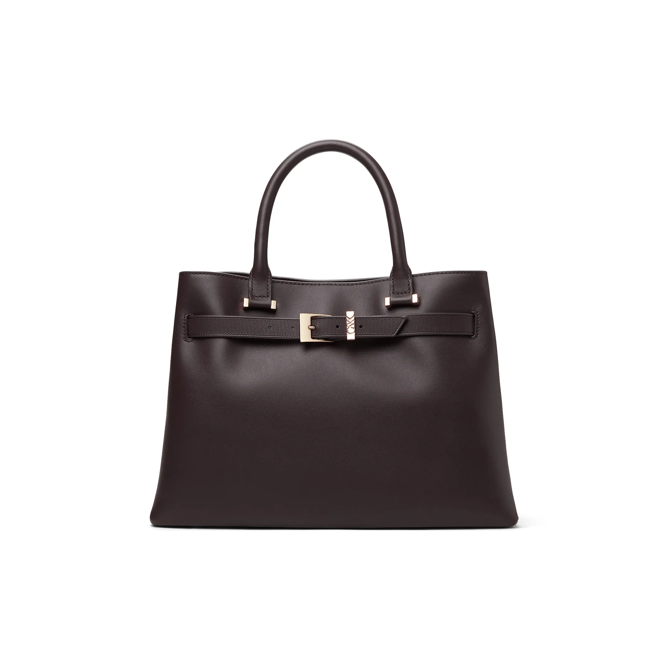 CHARLES&KEITH Cow Leather Handbag Tubas Women's Pink White/Dark Brown