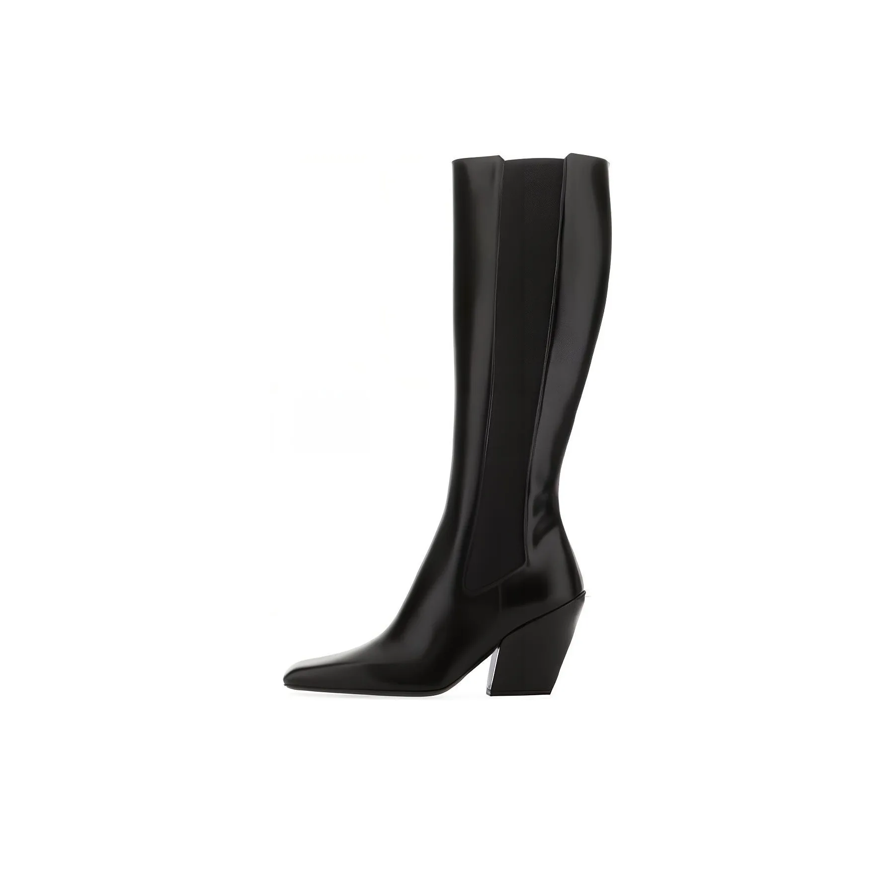 PRADA Knee high Boots 10cm Women's Black