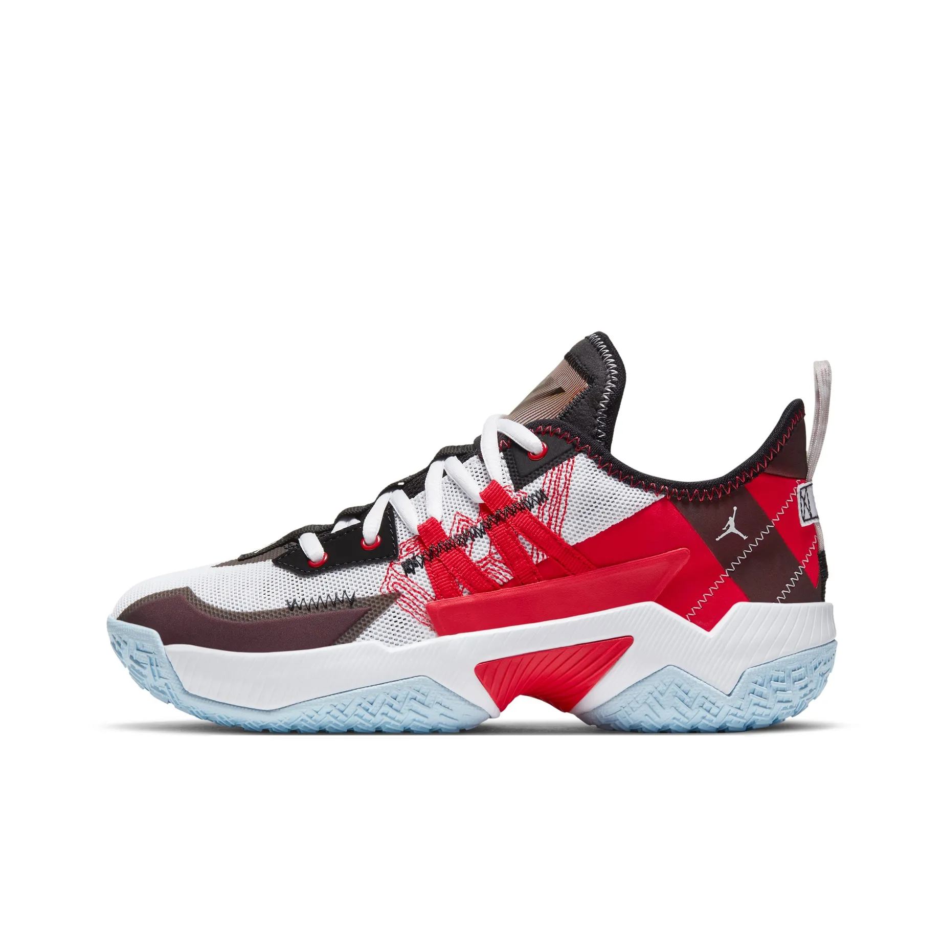 Джордан One Take 1 Устойчивый к истиранию Низкий Топ Детские Баскетбольные Кроссовки Красный Черный Синий