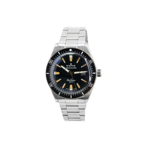 EDOX Автоматический Механический Часы Мужские Movement 42 мм Черные