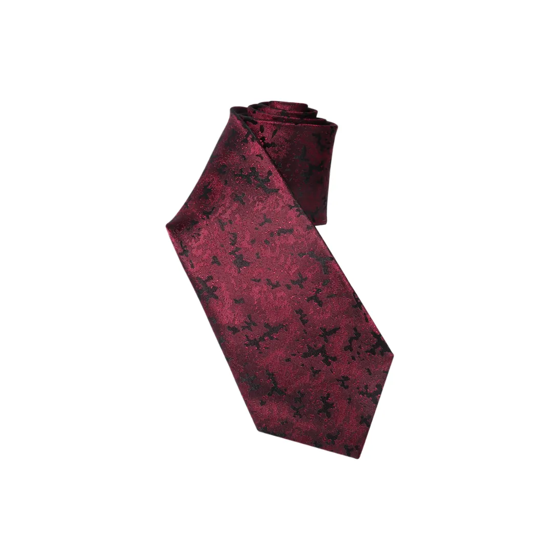 Rongzhi Тутовый шелк Галстуки Мужской Бордовый