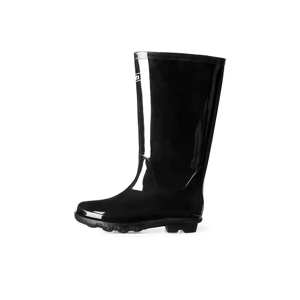 Warrior Wear resistant And Waterproof Rain Boots Men's Black