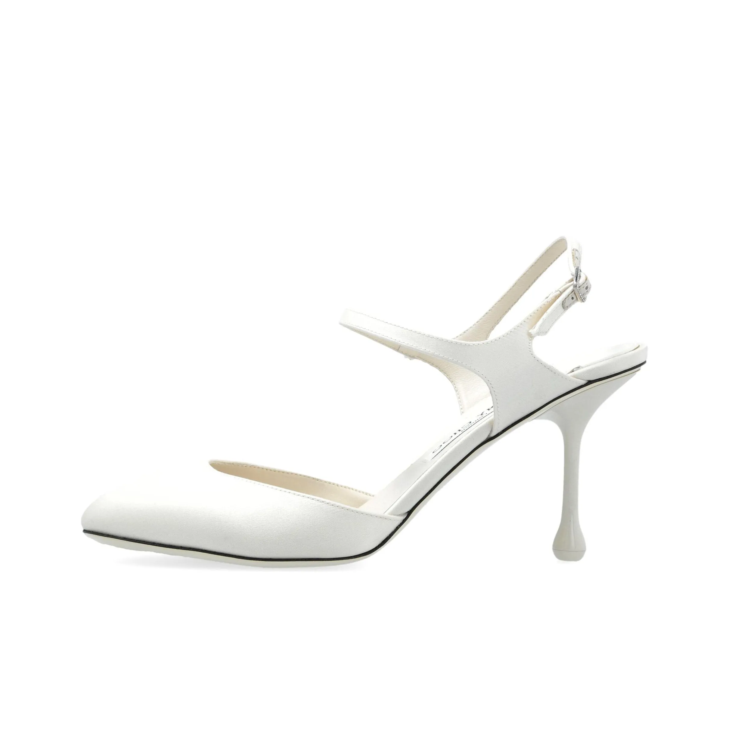 Jimmy Choo Pixie Slim Heel High Heels 8cm Women's White