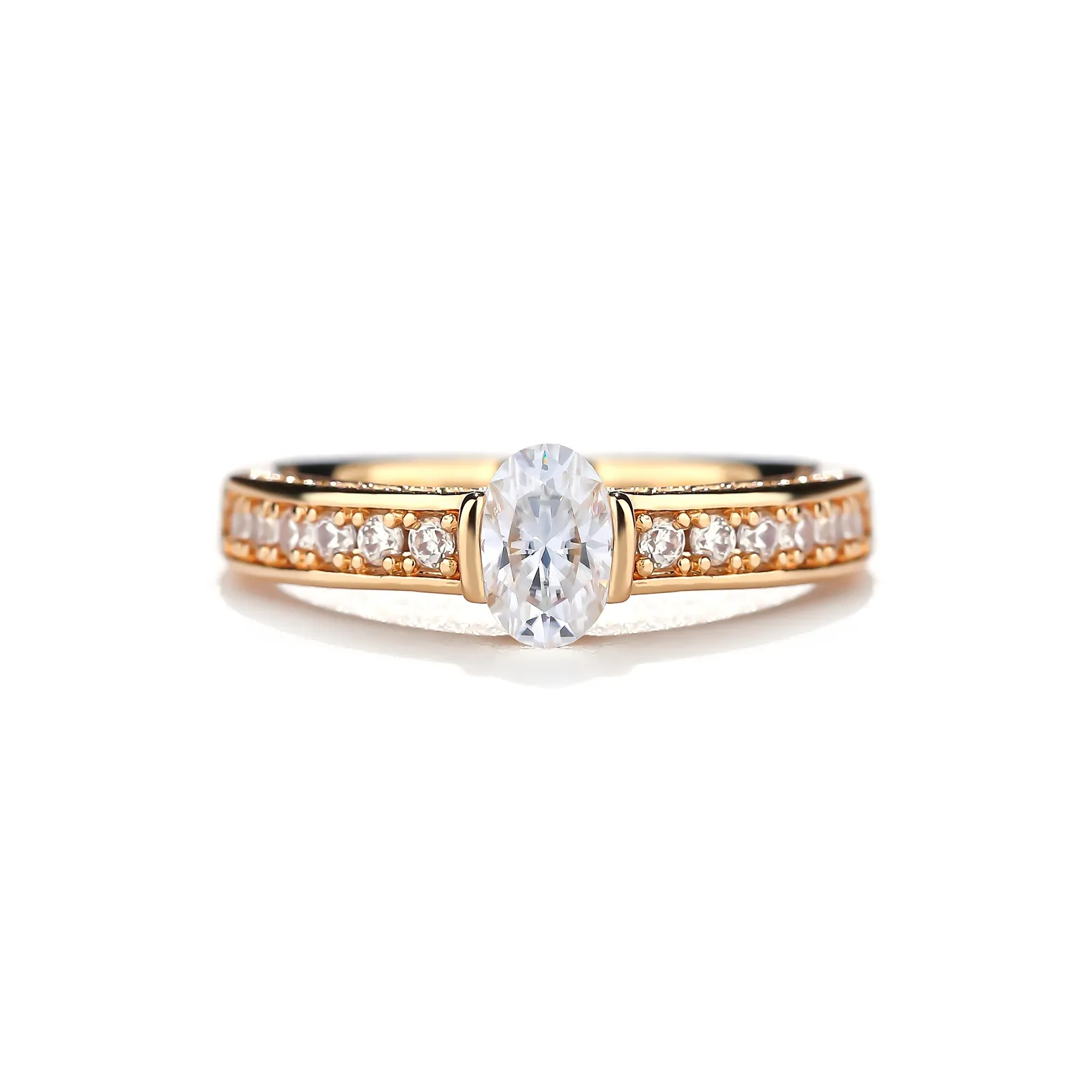 Gingerford Italian Version Craft Diamond Ring Women's